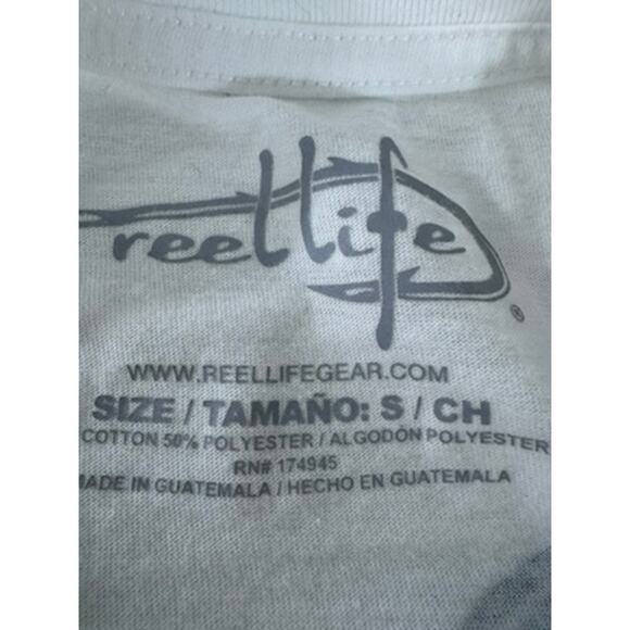 "Reel Life" Raised On The Water Men's Graphic T Shirt SZ S Swordfish USA Fish - Picture 8 of 9